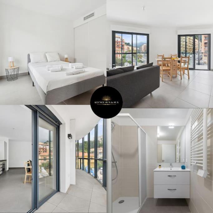 Le Cap Riviera - Centre- Parking Prive - Climatisation Apartamento Menton Exterior foto